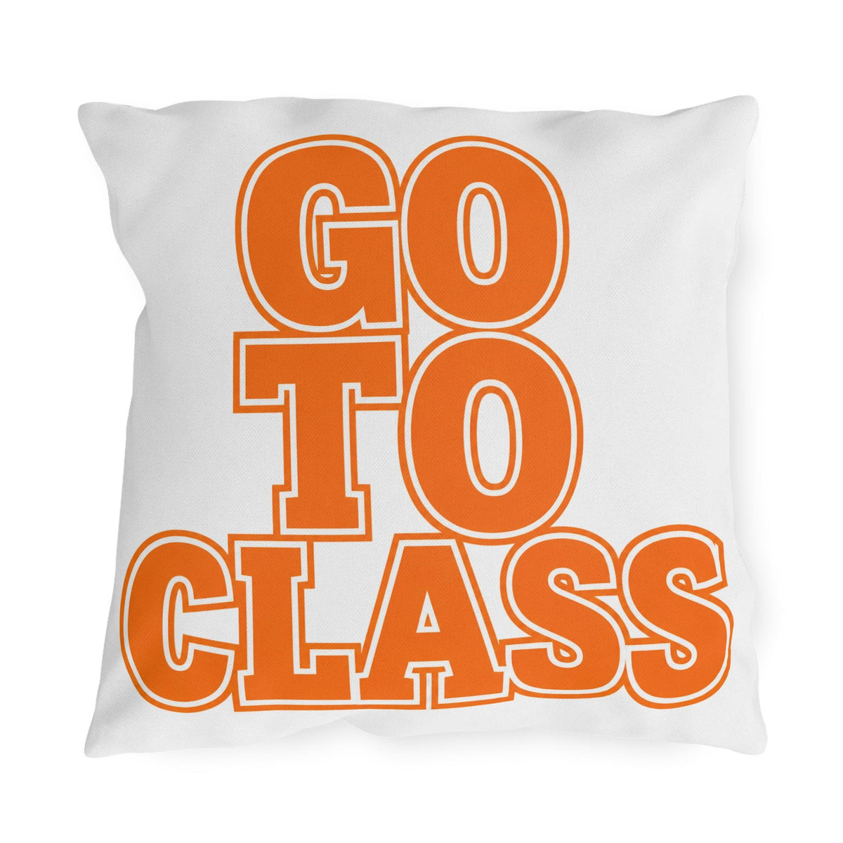 Go To Class | Outdoor Pillow, Call Your Mom Typography Cushion