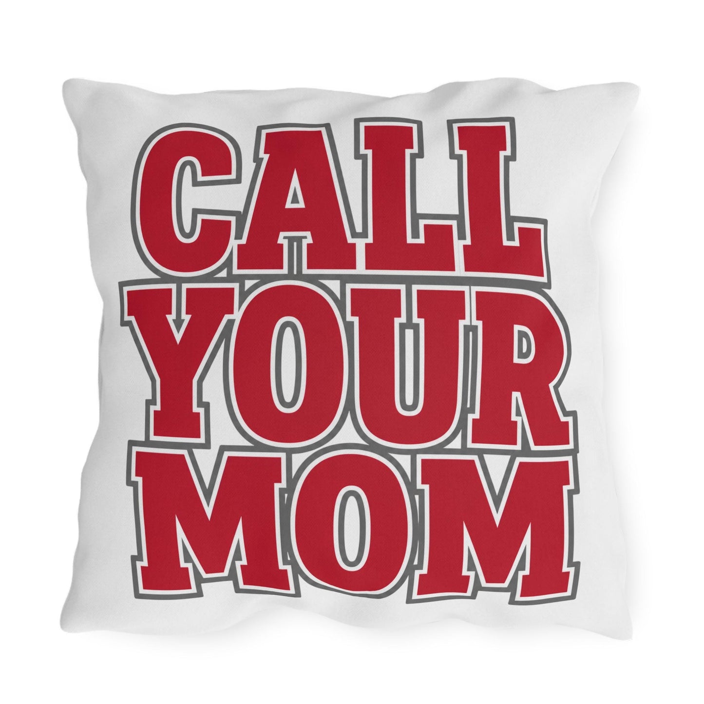 Bold Red Lettering 'GO TO CLASS' Pillow | Outdoor Pillow