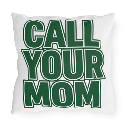 Go To Class pillow | Call Your Mom throw pillow, bold green text decorative pillow