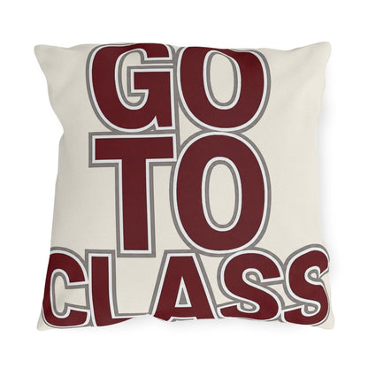 Call Your Mom outdoor pillow | Go To Class typography throw pillow