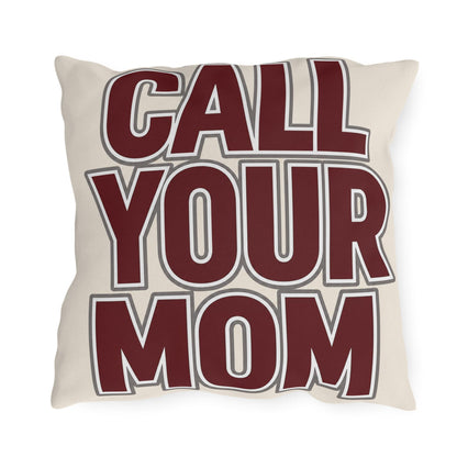 Call Your Mom outdoor pillow | Go To Class typography throw pillow