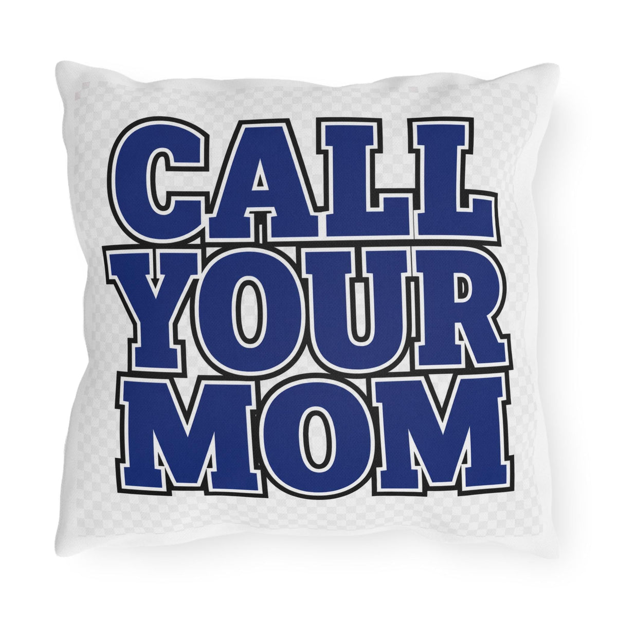Go To Class | Outdoor Pillow, Bold Blue Lettering Throw Cushion