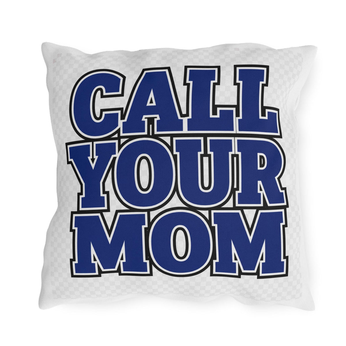 Go To Class | Outdoor Pillow, Bold Blue Lettering Throw Cushion