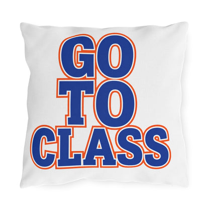 Go To Class | Outdoor Pillow, Call Your Mom Typography Cushion