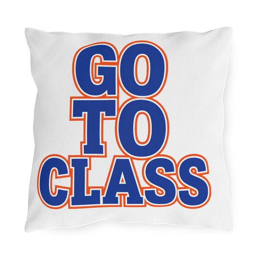 Go To Class | Outdoor Pillow, Call Your Mom Typography Cushion