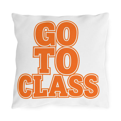 Go To Class | Outdoor Pillow, Call Your Mom Typography Cushion