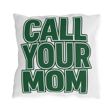Go To Class pillow | Call Your Mom throw pillow, bold green text decorative pillow