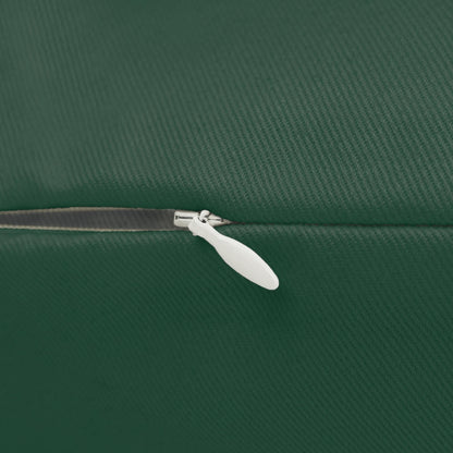 Play Through lumbar pillow | script typography on green