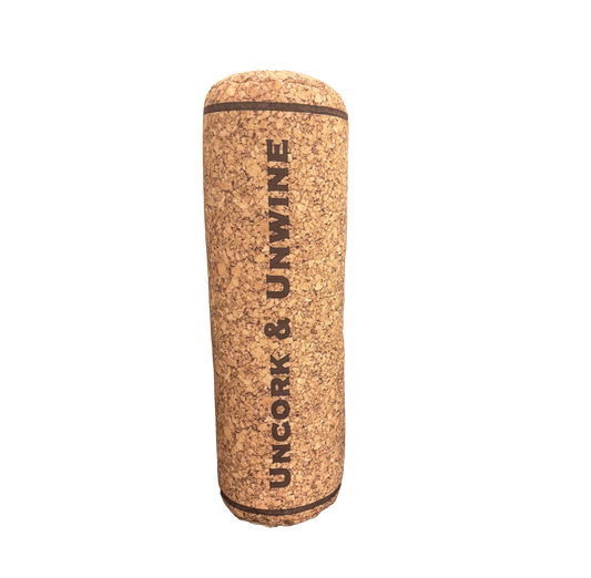 Uncork & Unwine wine cork shape pillow